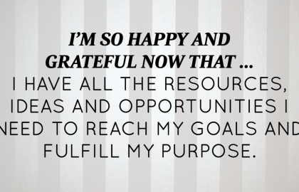 May 2015 Affirmation of the Month